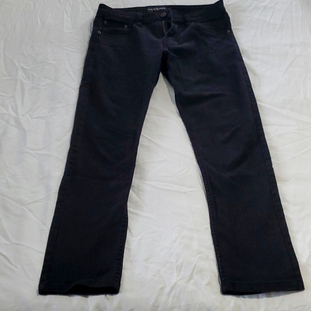 Straight leg, black jeans